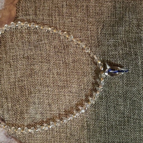 Evil eye choker / natural quartz 925 handmade - Picture 3 of 7